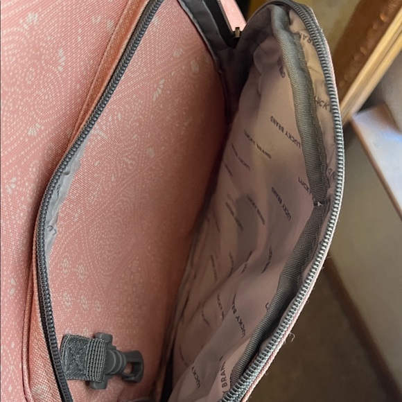 Lucky Brand Coral Backpack with Clover Patch - Picture 7 of 7